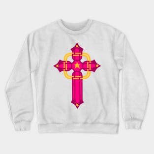 Legendary Dark Pink Celtic Cross Crewneck Sweatshirt